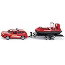 ماشین بازی سیکو مدل Porsche Cayenne With Hovercraft on Trailer Siku Porsche Cayenne With Hovercraft on Trailer Toys Car