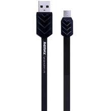 کابل تخت تبدیل USB به microUSB ریمکس مدل Fishbone به طول 1 متر Remax Fishbone Flat USB To microUSB Cable 1m
