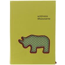 دفتر یادداشت ونوشه طرح Wildness Rhinoceros Vanosheh Wildness Rhinoceros 208 Sheets Notebook