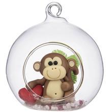 حباب دکوری ایس تویز مدل میمون قلب به دست Icetoys Monkey With Heart Bubble Decorative 