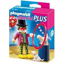 ساختنی پلی‌ موبیل مدل Clown with Dog Show 4760 Playmobil Clown with Dog Show 4760 Building