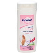 کرم شستشوی بدن زنان باردار سانوسان سری Mama حجم 250 میلی لیتر Sanosan Mama Cream Oil Shower 250ml