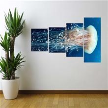 تابلو دیواری دکو وسنا طرح عروس دریایی DecoVasna Jellyfish Wall Paintings 