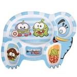Blue Baby Cut The Rope Baby Divided Plate