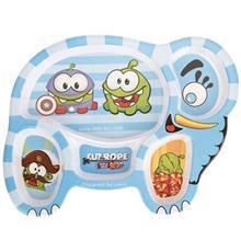 Blue Baby Cut The Rope Baby Divided Plate 