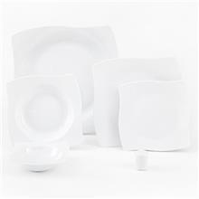 سرویس چینی 30 پارچه غذاخوری چینی زرین ایران سری آسترو مدل سفید درجه یک Zarin Iran Porcelain Inds Astro White 30 Pieces Porcelain Dinnerware Set High Grade