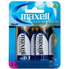 باتری سایز بزرگ مکسل مدل Alkaline بسته 2 عددی Maxell Alkaline D Battery Pack Of 2