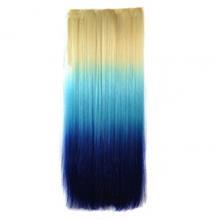 مو تکه ای سه رنگ بلند آبوین Ombre Color Straight Clip in Hair Extensions ABWIN 24 Inch 3 Ombre Color Straight Clip in Hair Extensions