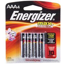 باتری نیم قلمی انرجایزر مدل Max Alkaline بسته 4 عددی Energizer Max Alkaline AAA Battery Pack Of 4