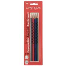 مداد طراحی کارن داش مدل Graphite بسته 4 عددی Caran dAche Sketch Pencil Pack of 
