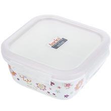 ظرف نگهدارنده باریکو مدل Square Day Flower با حجم 460 میلی لیتر