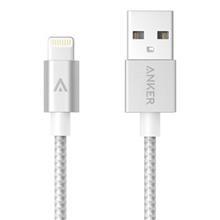 کابل تبدیل USB به لایتنینگ انکر مدل A7136 Nylon-Braided به طول 90 سانتی متر Anker A7136 Nylon-Braided USB To Lightning Cable 90cm
