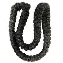 کرپ پشم مرون   Mehron Crepe Hair 12-inch Braid Dark Grey