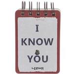 دفتر یادداشت ونوشه طرح I Know You