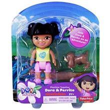 عروسک متل مدل Dora and Perrito سایز خیلی کوچک Mattel Dora and Perrito Size XSmall Toys Doll