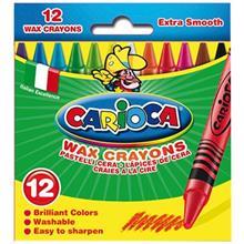 مداد شمعی 12 رنگ کاریوکا Carioca 12 Color Wax Crayon