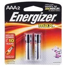 باتری نیم قلمی انرجایزر مدل Max Alkaline بسته 2 عددی Energizer Max Alkaline AAA Battery Pack Of 2