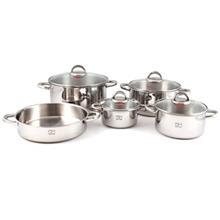 سرویس پخت و پز 9 پارچه پارس استیل کد 09 Pars Steel 09 Cookware Set 9 Pieces