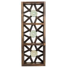 قفسه چوبی گالری اسعدی طرح سه گل