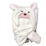 پتوی کلاهدار کارترز با پاپوش سفید طرح خرگوش صورتی Carters pink rabbit Blankets