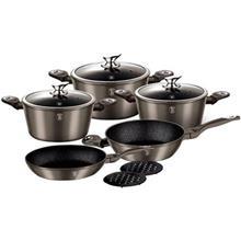 سرویس پخت و پز 10 پارچه برلینگر هاوس مدل BH-12 Berlinger Haus BH-12 Cookware Set 10 Pieces