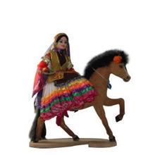 عروسک های محلی هنر اصفهان عروسک اسب سوار 