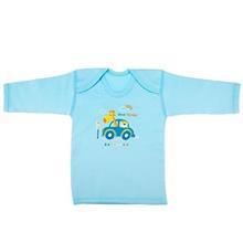 تی شرت آستین بلند نوزادی دولوو طرح فیروزه ای Davalloo Turquoise Baby T-Shirt With Long Sleeve
