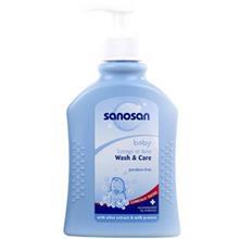 شامپو بدن بچه سانوسان مدل Baby Wash And Care حجم 200 میلی لیتر Sanosan Baby Wash And Care Body Shampoo 200ml