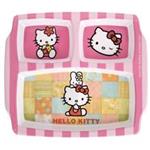 Blue Baby Hello Kitty Baby 3-Section Plate