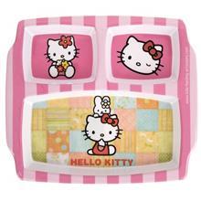 Blue Baby Hello Kitty 3 Section Plate 