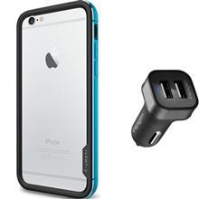 مجموعه کاور و شارژر فندکی اسپیگن شماره 3 مناسب برای گوشی موبایل آیفون 6 Spigen Mobile Cover And Charger Bundle No 3 For Apple iPhone 6