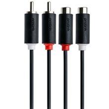 کابل افزایش طول 2 RCA Plugs To Sockets پرولینک مدل PB102 0150 1.5 متر Prolink Cable 1.5m 