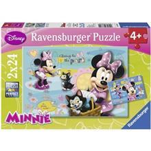 پازل 2 × 24 تکه راونزبرگر مدل Minnie Mouse Ravensburger Minnie Mouse 2 x 24 Pcs Puzzle