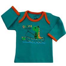 تی شرت آستین بلند نوزادی آدمک مدل Dinosaur Adamak Baby T Shirt With Long Sleeve 