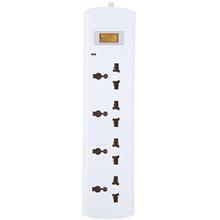 چند راهی برق و محافظ هانت کی مدل SZM404 Huntkey SZM404 Power Strip with Surge Protector