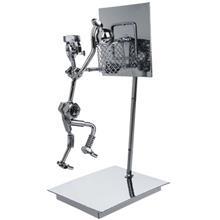 تندیس فلزی مدل Basketball Player And Net Basketball Player And Net Metal Statue
