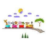 استیکر سه بعدی ژیوار مدل Animal Train