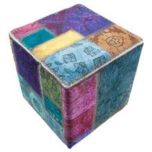 پاف کلاژ فرش باتیک کد H1007 Batik H1007 Collage Carpet Pouff