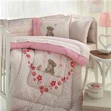 سرویس 8 تکه لحاف کودک اوزدیلک مدل Heart Ozdilek Heart 1 Person 8 Pieces Kids Duvet Set