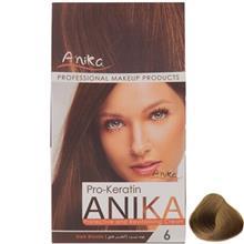 کیت رنگ مو آنیکا سری Pro Keratin مدل Natural شماره 6 Anika Pro Keratin Natural Hair Color Kit 6