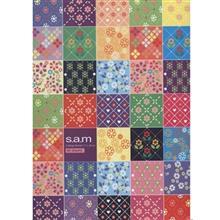 دفتر مشق سم طرح کلاژ گل Sam Flower Collage Design Homework Notebook
