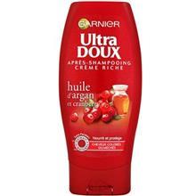 نرم کننده آرگان کرن بری گارنیه سری Ultra Doux مدل Cranberry حجم 200 میلی لیتر Garnier Ultra Doux Cranberry Conditioner 200ml