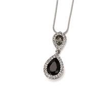 گردنبند الیور وبر مدل  Rain Rhod Bl-Diamond Jet 11210-280 Oliver Weber Rain Rhod Bl-Diamond Jet 11210-280 Necklace