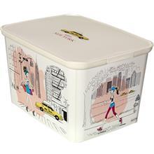 جعبه دکوری لبه دار کرور مدل Miss New-York سایز کوچک Curver Miss New-York Decorative Box