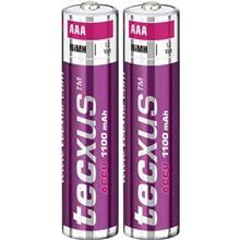 باتری قابل‌شارژ نیم قلمی تکساس مدل Accu بسته‌ی 2 عددی Tecxus NiMh Accu Rechargeable AAA 1100 mAh Battery - Pack of 2