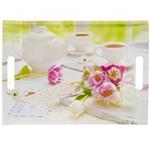 سینی باریکو مدل Tea And Tulips سایز 27x38 سانتی متر