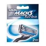 Gillette Mach 3 Turbo Shaving Blades 3 Blade Pack of 2