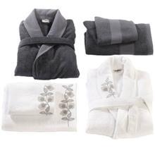 ست حوله 6 تکه سارو مدل Bunchy Sarev 6 Pieces Bunchy Bathrobe Towel Set