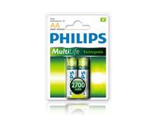 باتری قلمی قابل شارژ 2700 میلی آمپر مارک Philips 