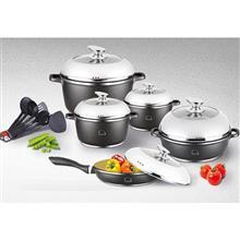 سرویس قابلمه سرامیکی 16 پارچه برناکو مدل کوئین Bernaco Queen 16 Pieces Cookware Set